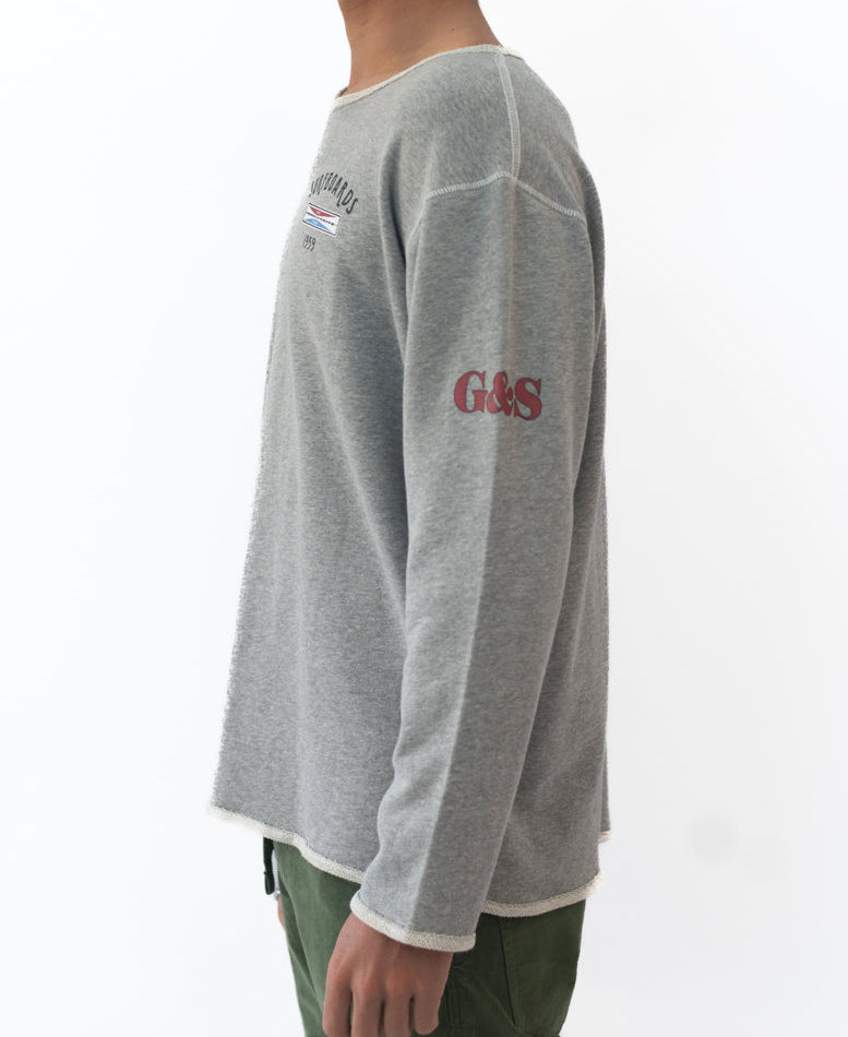 Gordon & Smith G&S Surfboards Rag Top | Grey Marle - Sweatshirts