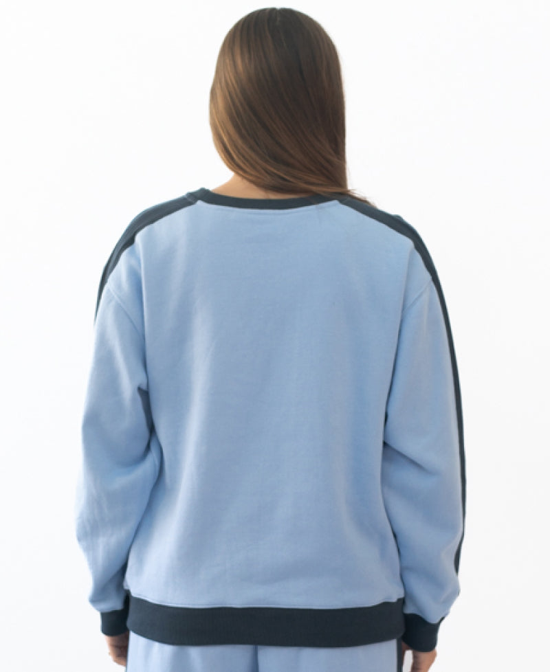 Golden Breed Koby Ringer Sweat | Finch/Navy - Sweatshirts
