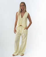 Lazy Beach Claire Pant | Lemon - Trousers
