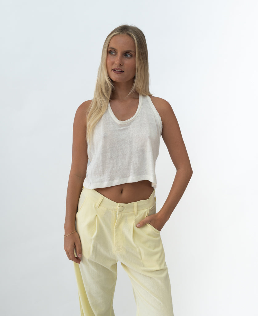 Lazy Beach Halle | Off White - Tank Tops