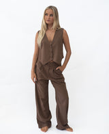 Lazy Beach Jay Vest | Chocolate - Vests