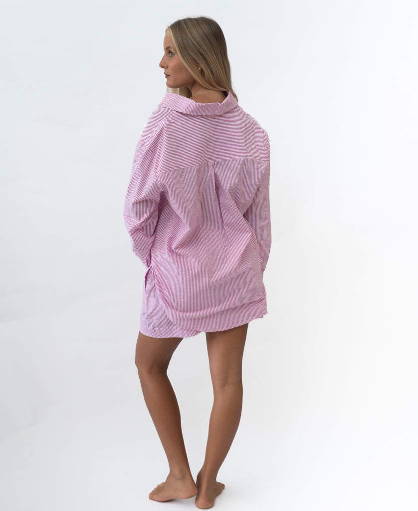 Lazy Beach Maeve L/S Shirt | Fuchsia - Shirts