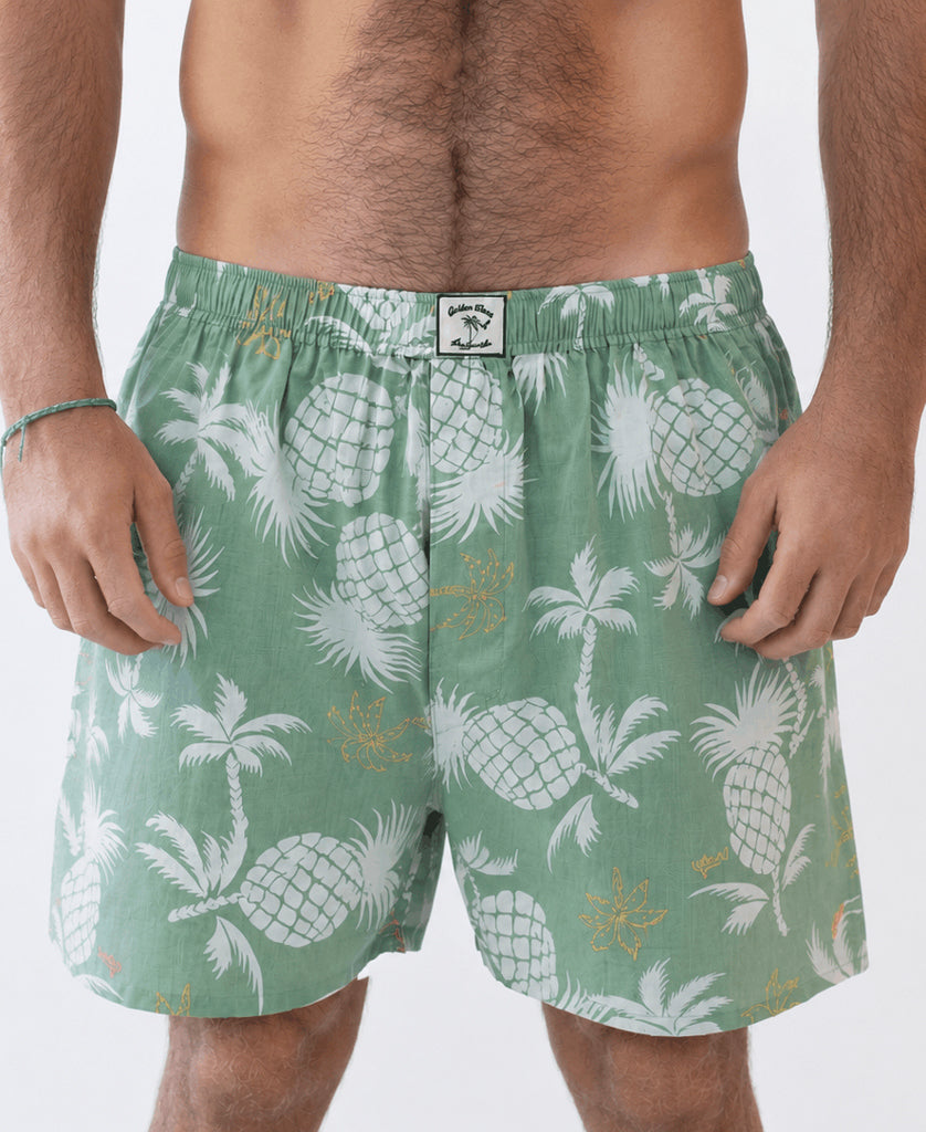 Golden Breed Tyson Boxer Short | Leaf Green - Boxer Shorts