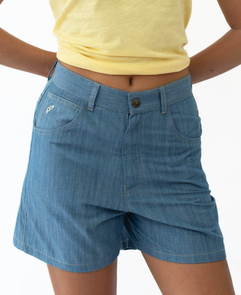 Golden Breed Lyla Short | Blue - Shorts