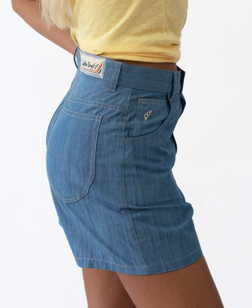 Golden Breed Lyla Short | Blue - Shorts