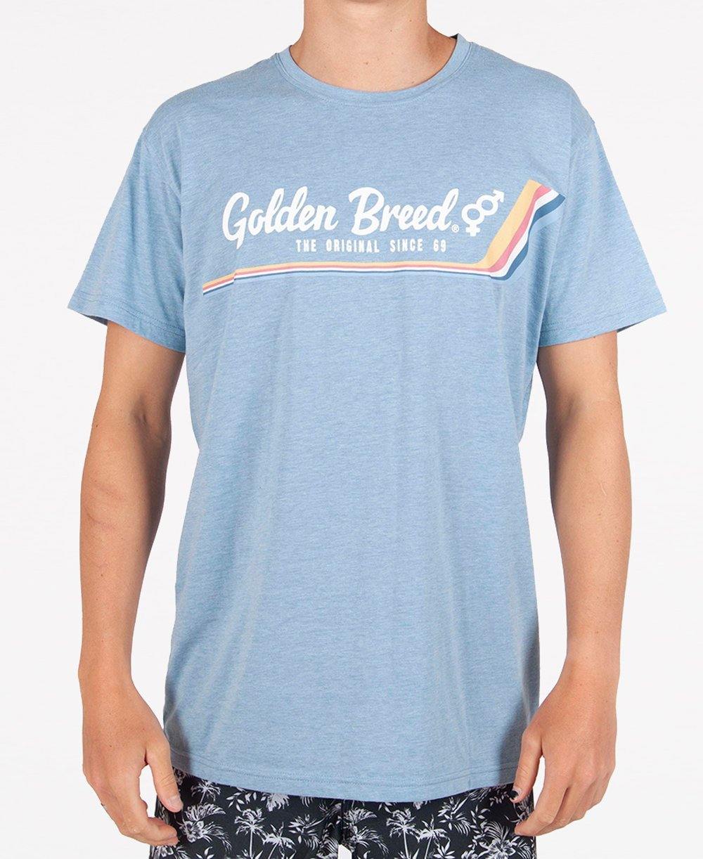 Deluxe Retro Surf Tee | Sea Blue Marle