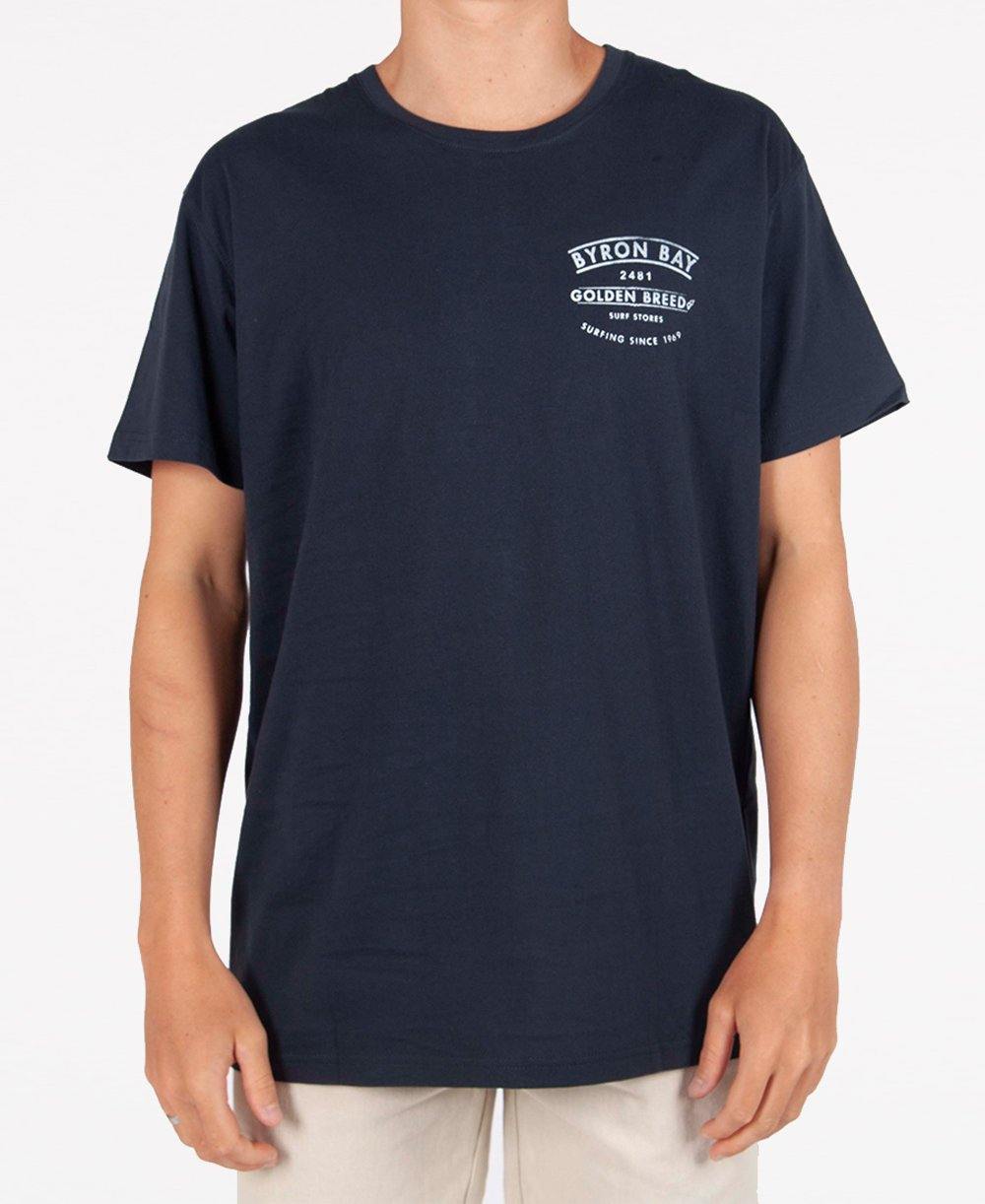 Byron Boards Tee | Navy - Golden Breed