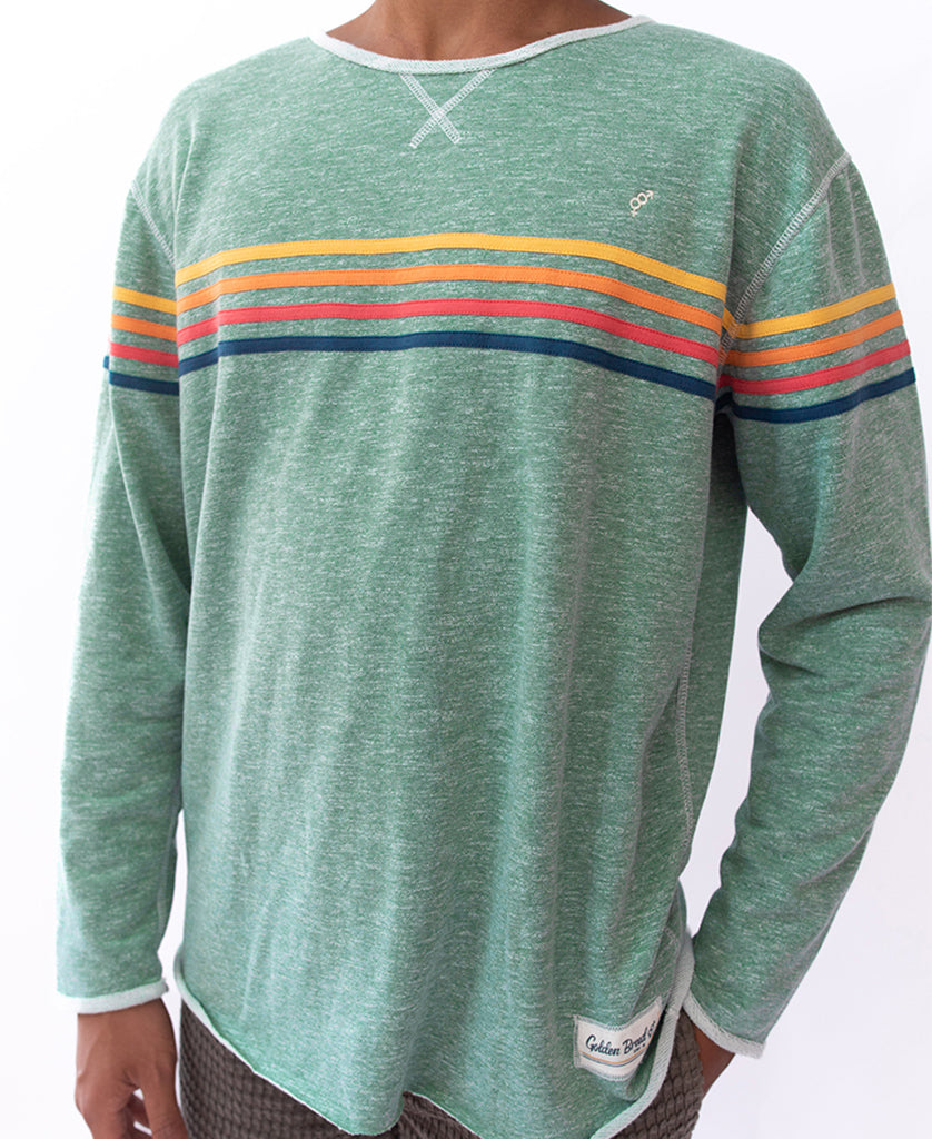 Long Island Rag Top | Green Marle Stripe - Golden Breed