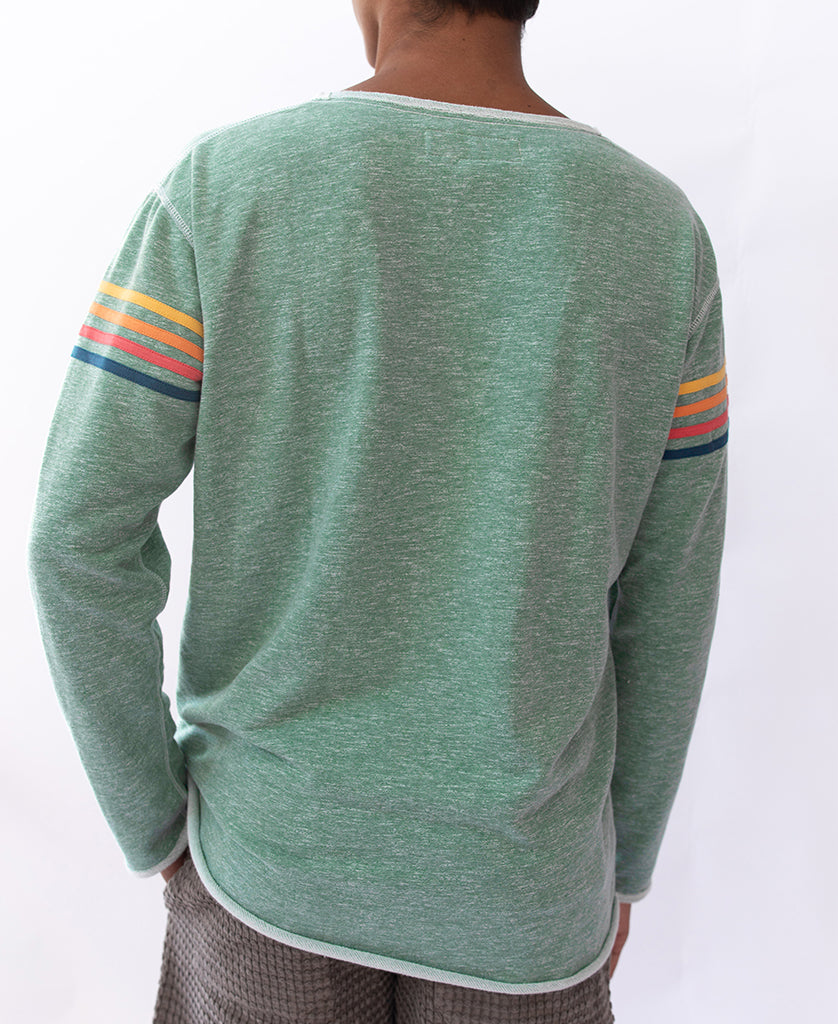 Long Island Rag Top | Green Marle Stripe - Golden Breed