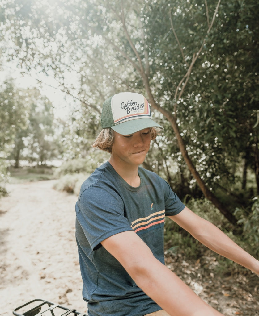 Retro Trucker Cap | Khaki-Golden Breed