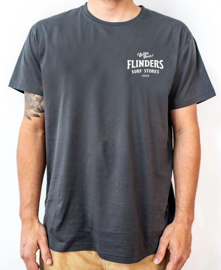 Flinders Easy Rider Tee | Wash Black - Golden Breed