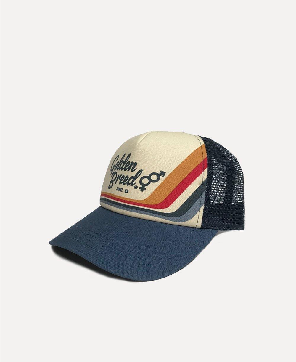 GB Retro Trucker Cap | Dark Denim - Golden Breed