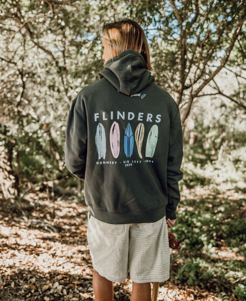 Flinders Boards Hoodie | Wash Black - Golden Breed