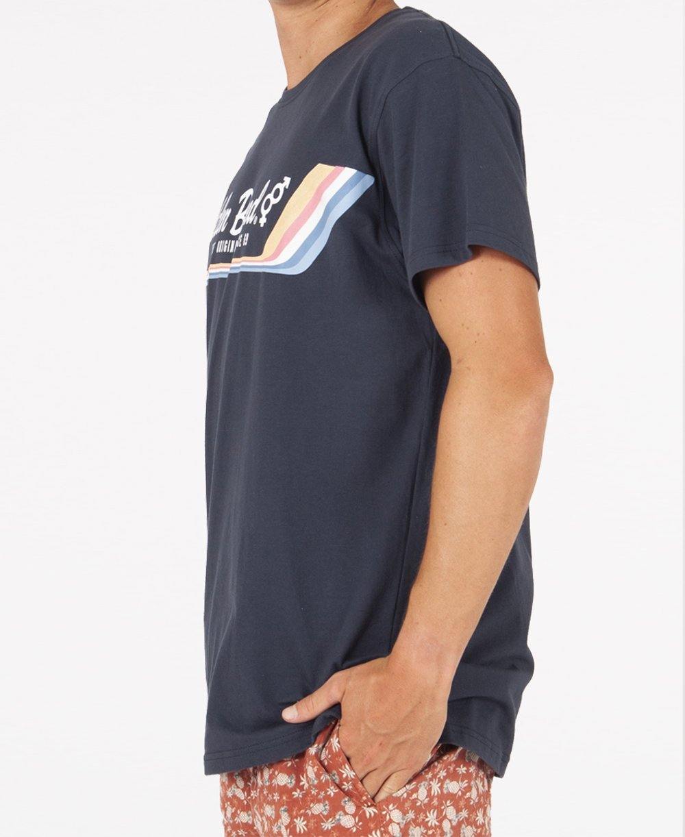 Retro Tee | Navy - Golden Breed