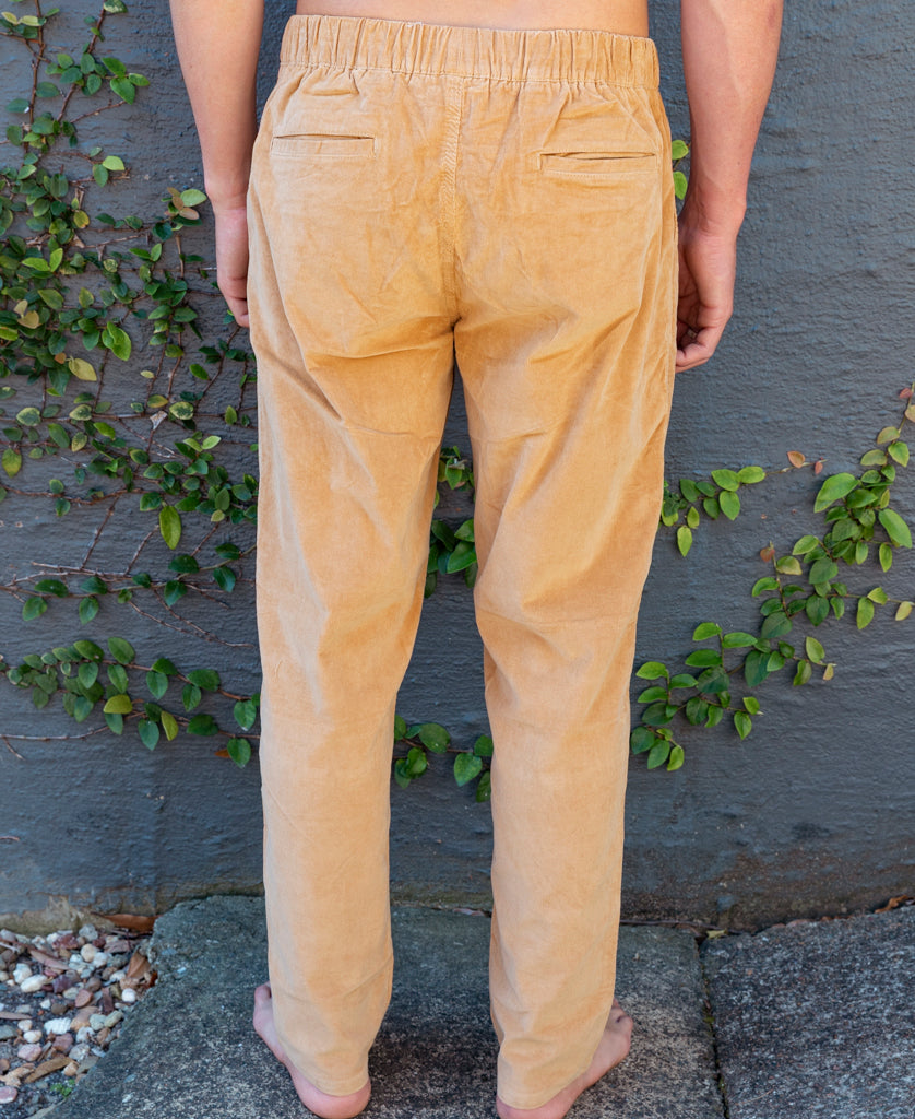 Fred Stretch Cord Pant | Dark Camel