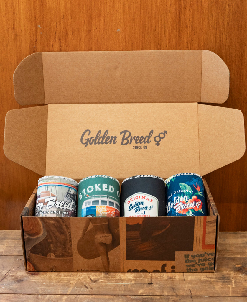 Golden Breed GB Stubby 4 Pack - Can & Bottle Sleeves