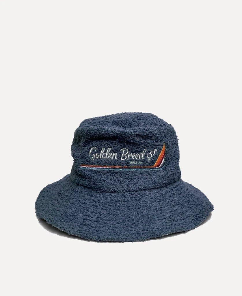 Golden Breed Norris Terry Bucket Hat | Navy - Bucket Hats