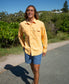 Grid Long Sleeve Shirt | Wash Orange - Golden Breed