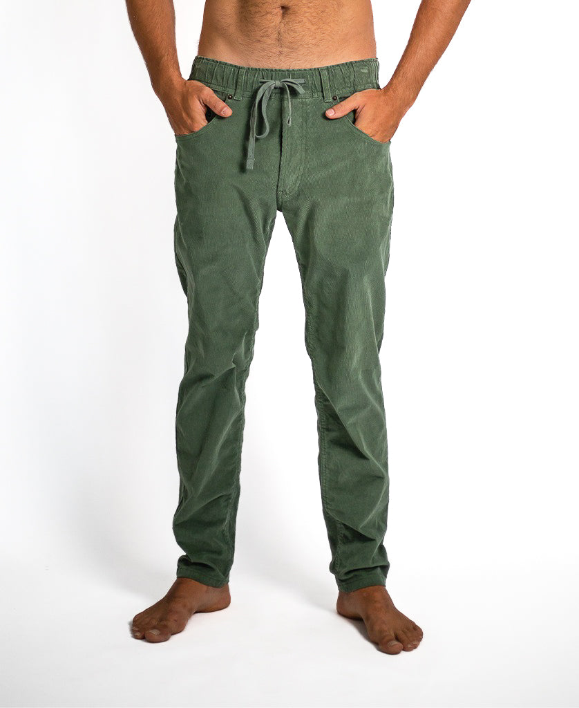 Catch Stretch Cord Pant | Khaki - Golden Breed