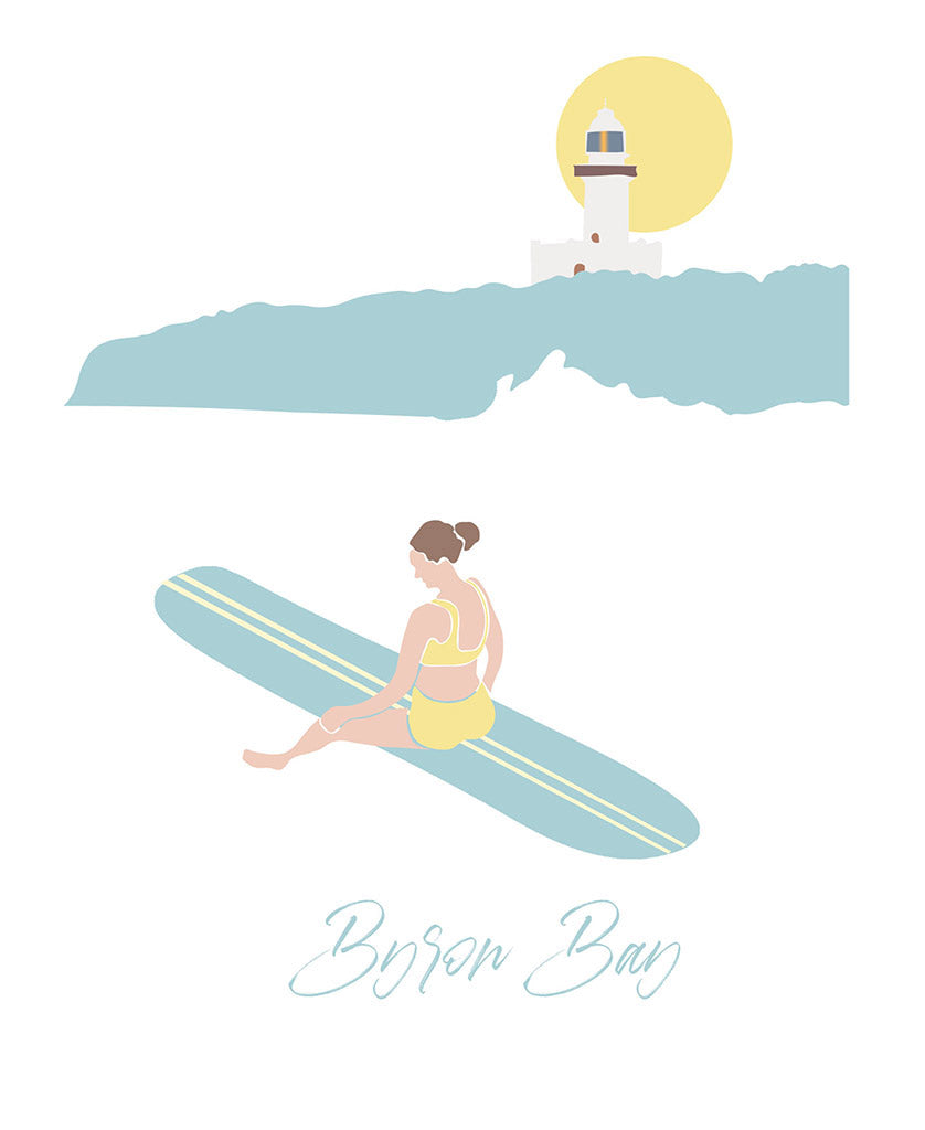 Postcard Byron Light House Gen