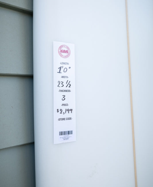 G&S 10'0 Perfecto Polish Finish | White-Golden Breed