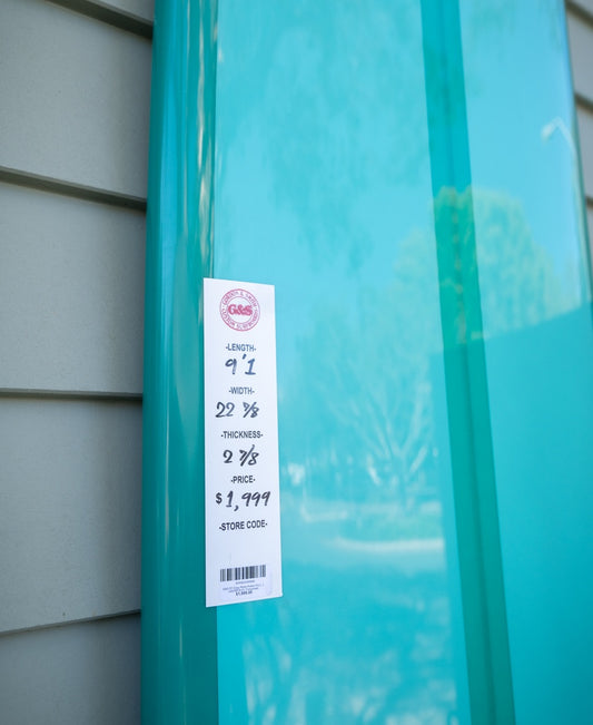 G&S 9'1 Easy Rider Polish Finish | Turquoise-Golden Breed