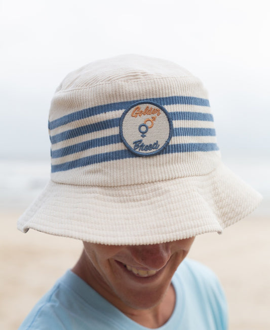 Beach Boy Cord Bucket Hat | Cream