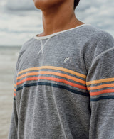Long Island Rag Top | Navy Marle Stripe - Golden Breed
