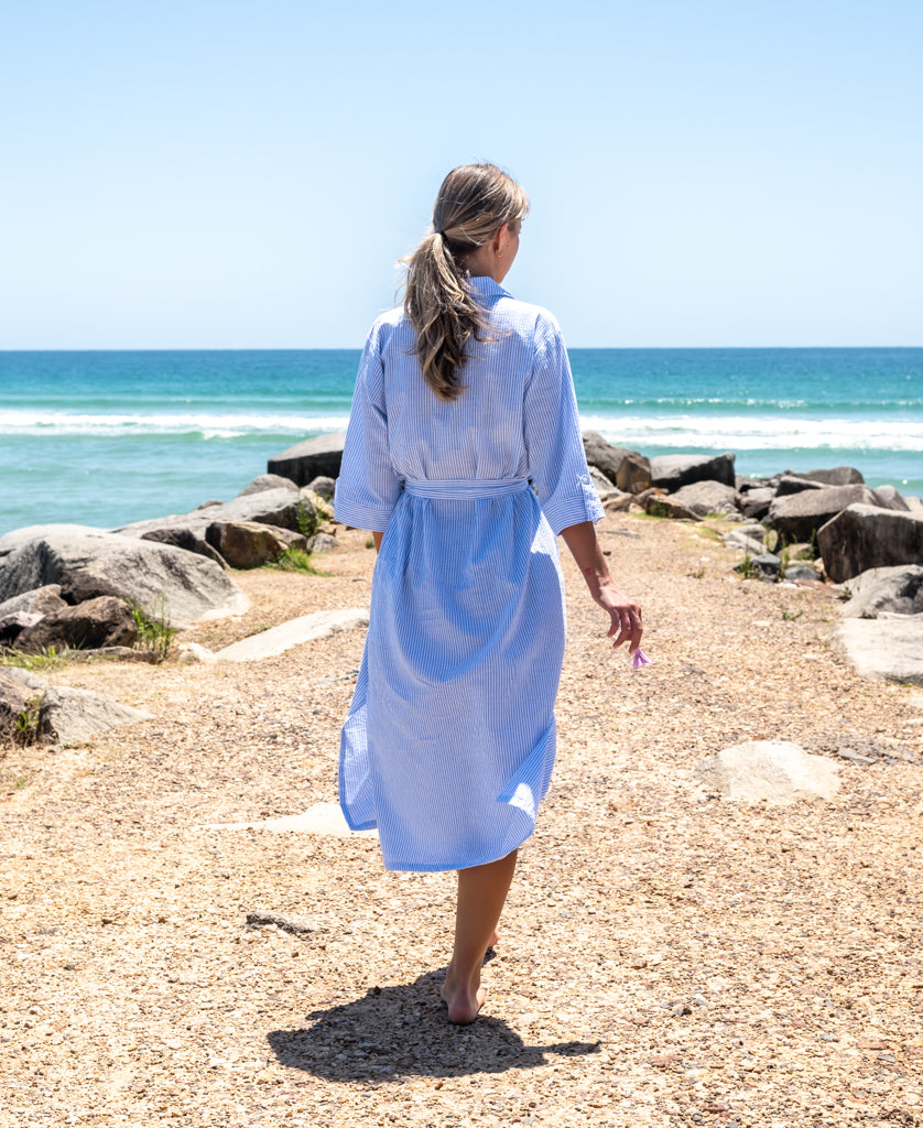 Pamela Maxi | Blue / White Stripe