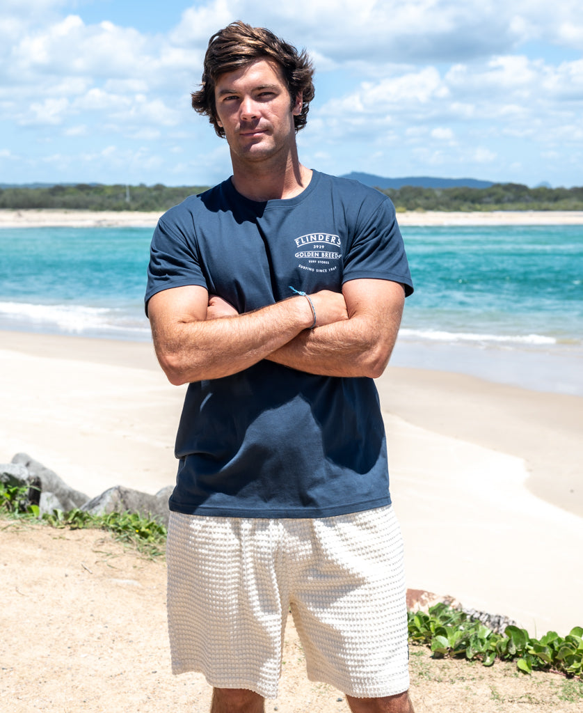 Flinders Boards Tee | Navy