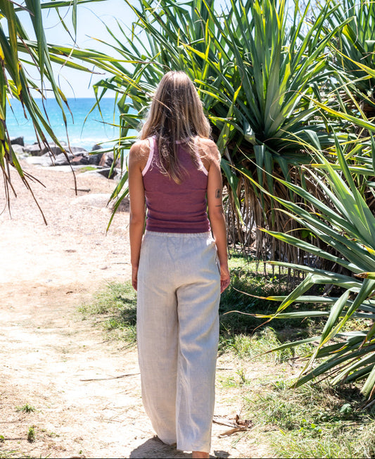 Gigi Linen Pant | Natural