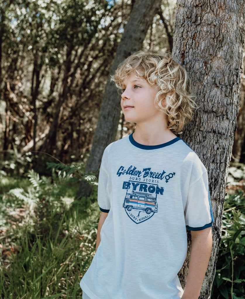 Byron Rider Kids Tee | Off White