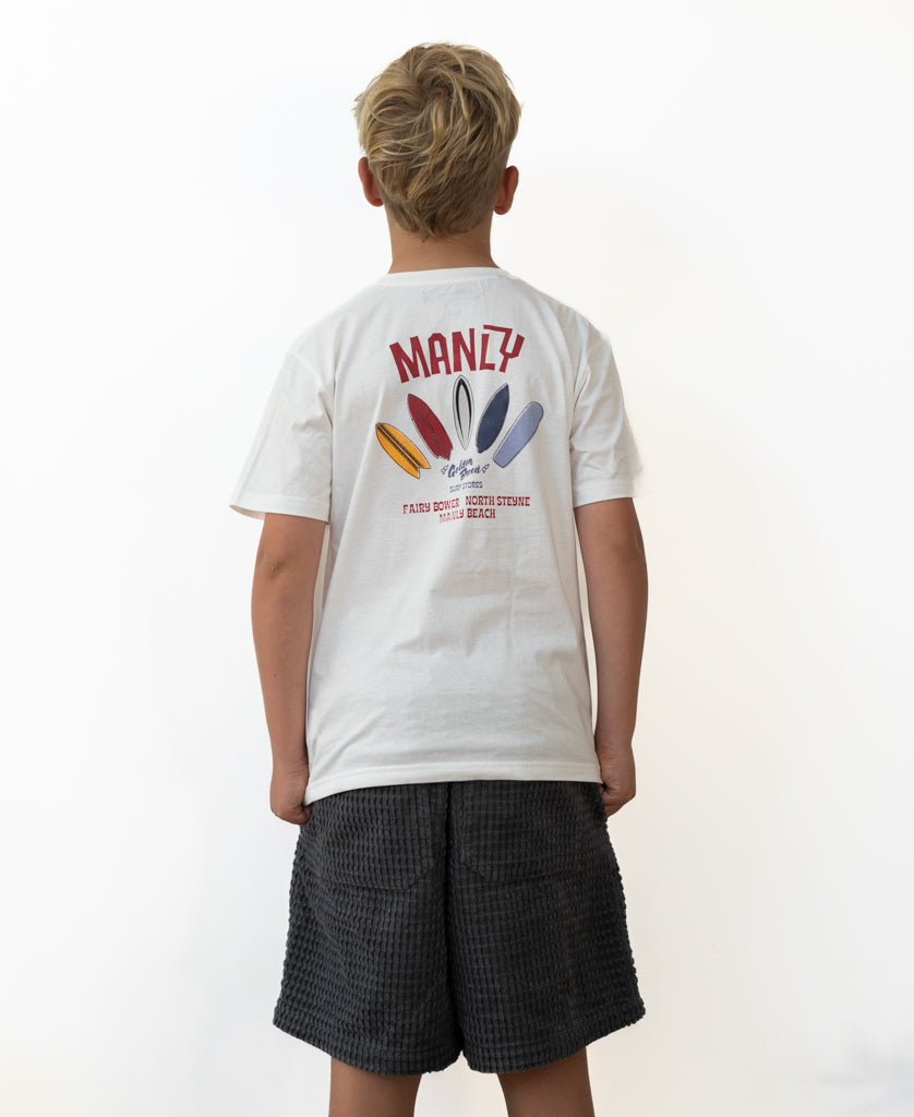 Manly Smurf Kids Tee | Off White