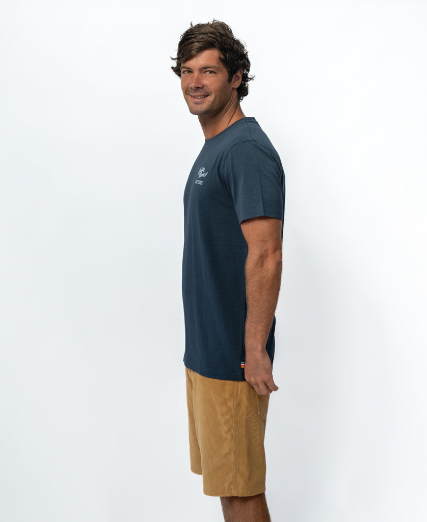 Golden Breed Manly Smurf Tee | Navy - T-Shirts