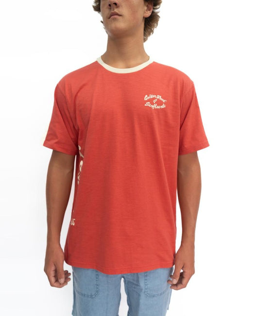 Manly Willis Tee | Wash Red