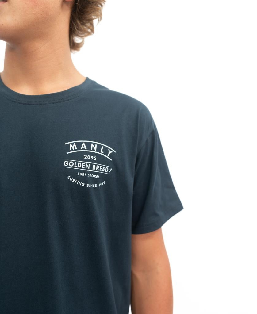 Manly Boards Tee | Navy