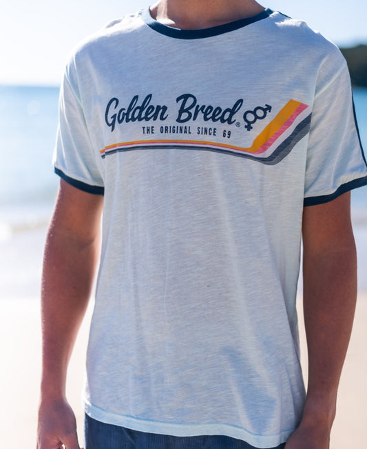Retro Ringer Tee | Ice
