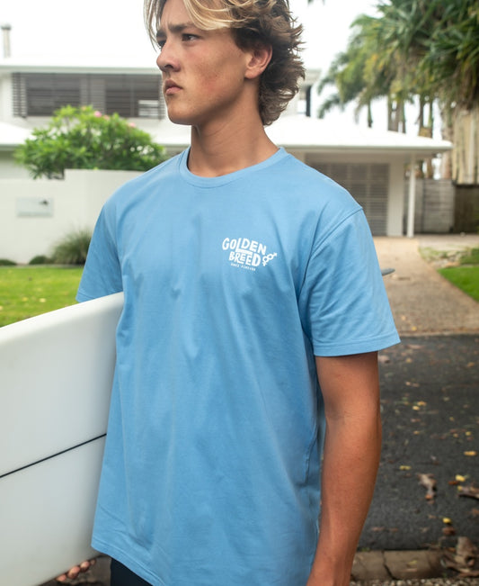 Friday Tee | Azure Blue