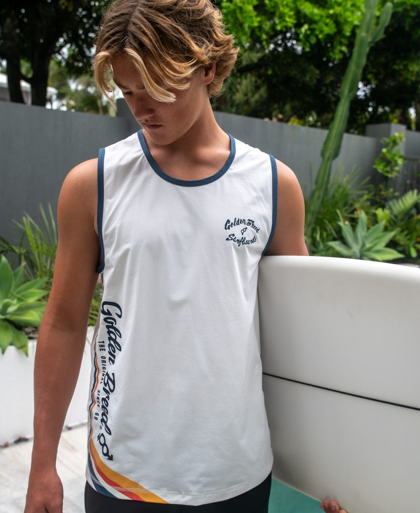 Burleigh Rash Tank | White