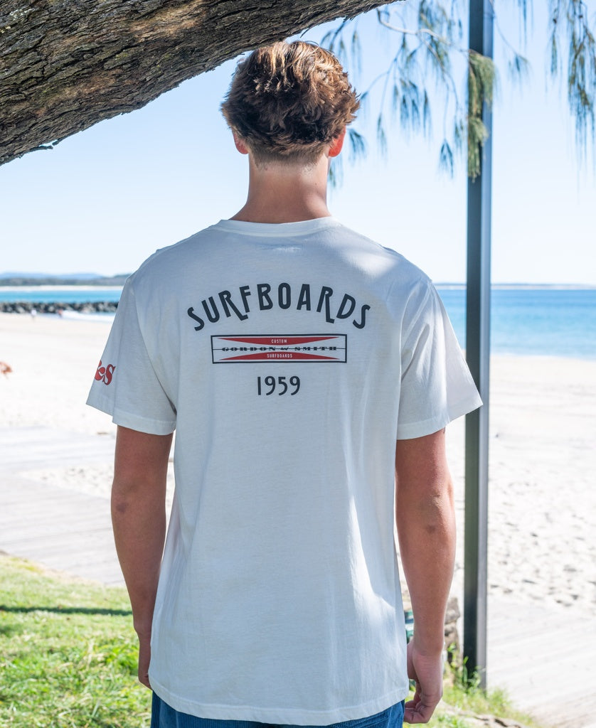 G&S Surfboards Tee | Off White