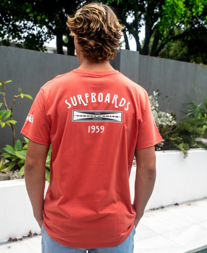 G&S Surfboards Tee | Wash Red