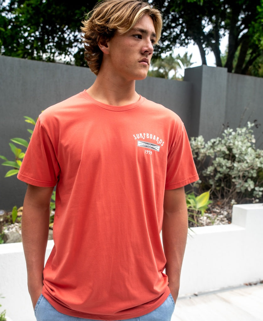 G&S Surfboards Tee | Wash Red