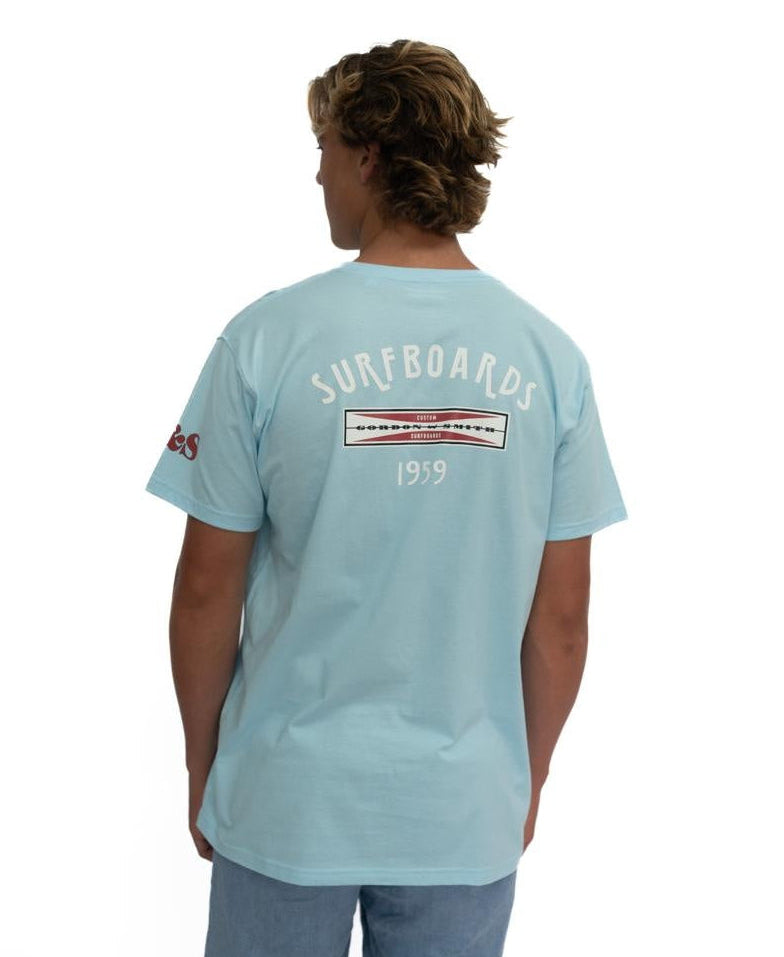 G&S Surfboards Tee | Turquoise-Golden Breed