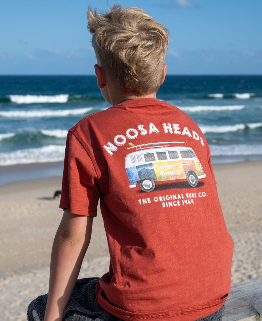 Noosa Stoked Kombi Kids Tee | True Red