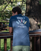 Golden Breed Manly Smurf Tee | Navy - T-Shirts