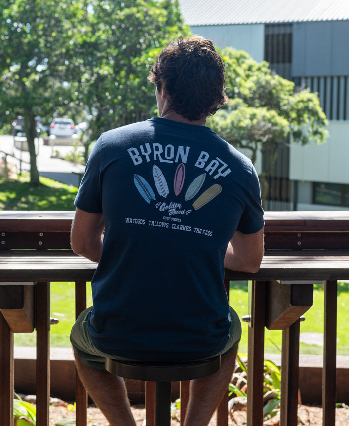 Byron Bay Smurf Tee | Navy