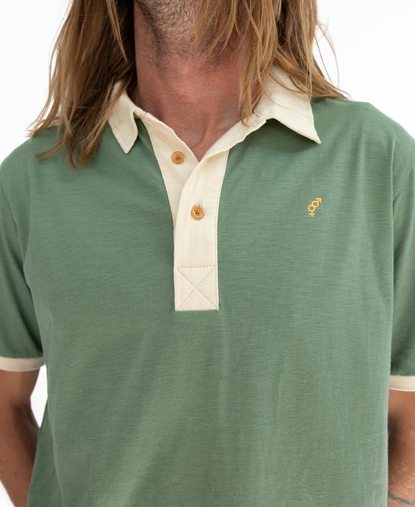 Ringer Polo | Leaf Green