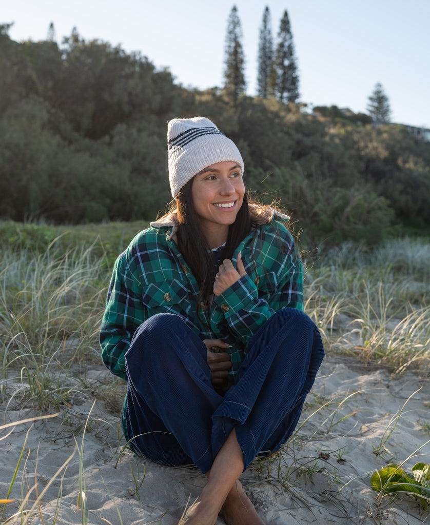 Shima Shacket | Green Check