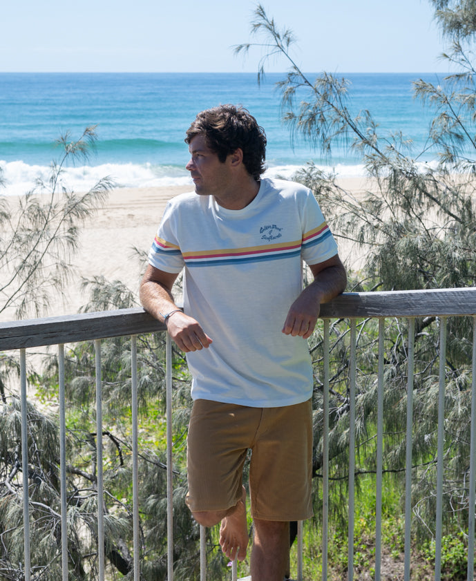Golden Breed GoJo Ringer Tee | Off White - T-Shirts
