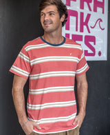 Golden Breed Bay Stripe Tee | True Red - T-Shirts